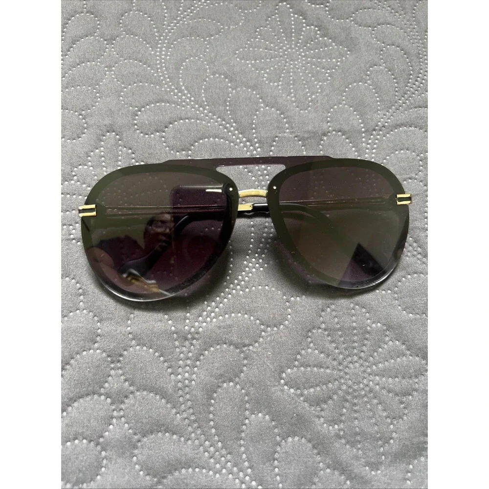 Jessica Simpson Aviator Black & Gold Sunglasses J6195 Glam Chic Rocker Outdoors